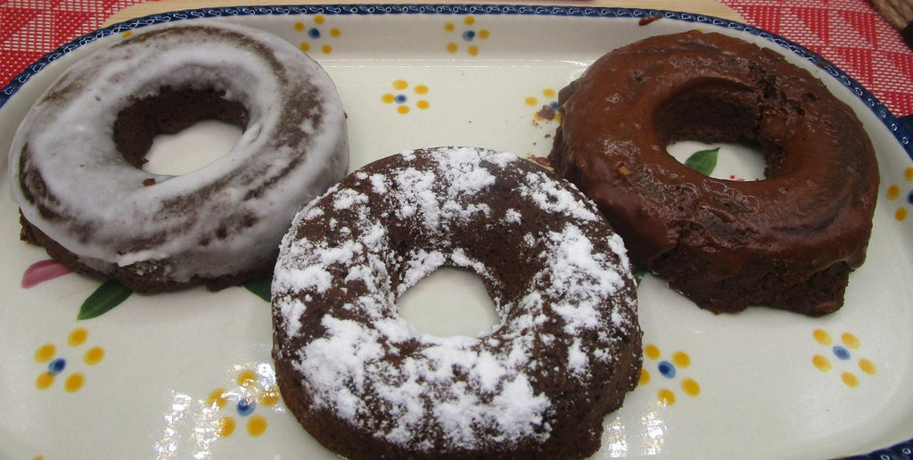 Gluten Free Chocolate Protein Donuts, Grai Free, Dairy Free, Vegan Collagen, Sugar Free, Low Carb, Glazed, Powdered, Clean Fitness Snacks