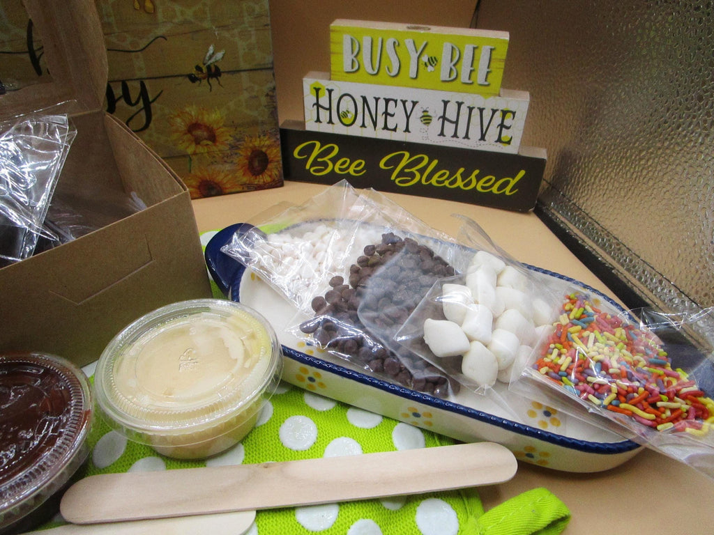 Gluten Free Smores Brownie Decorating Kit, Dairy Free, Vegan, Nut Free, Marshmallow Chocolate, Camp Activity, Kids Baking, July 4th crafts