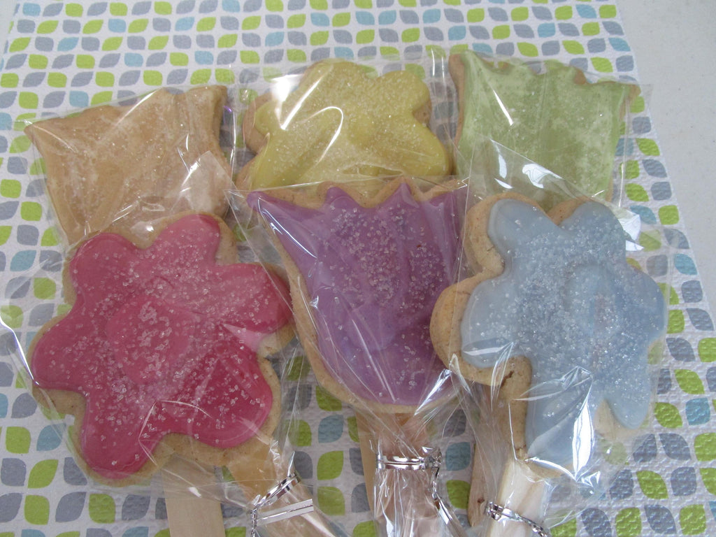 Gluten Free Sugar Cookie Pops, Dairy Free, Vegan, Nut Free, Sympathy, Get Well Gift, Flowers, School Safe, Anniversary, Wedding, Proposal