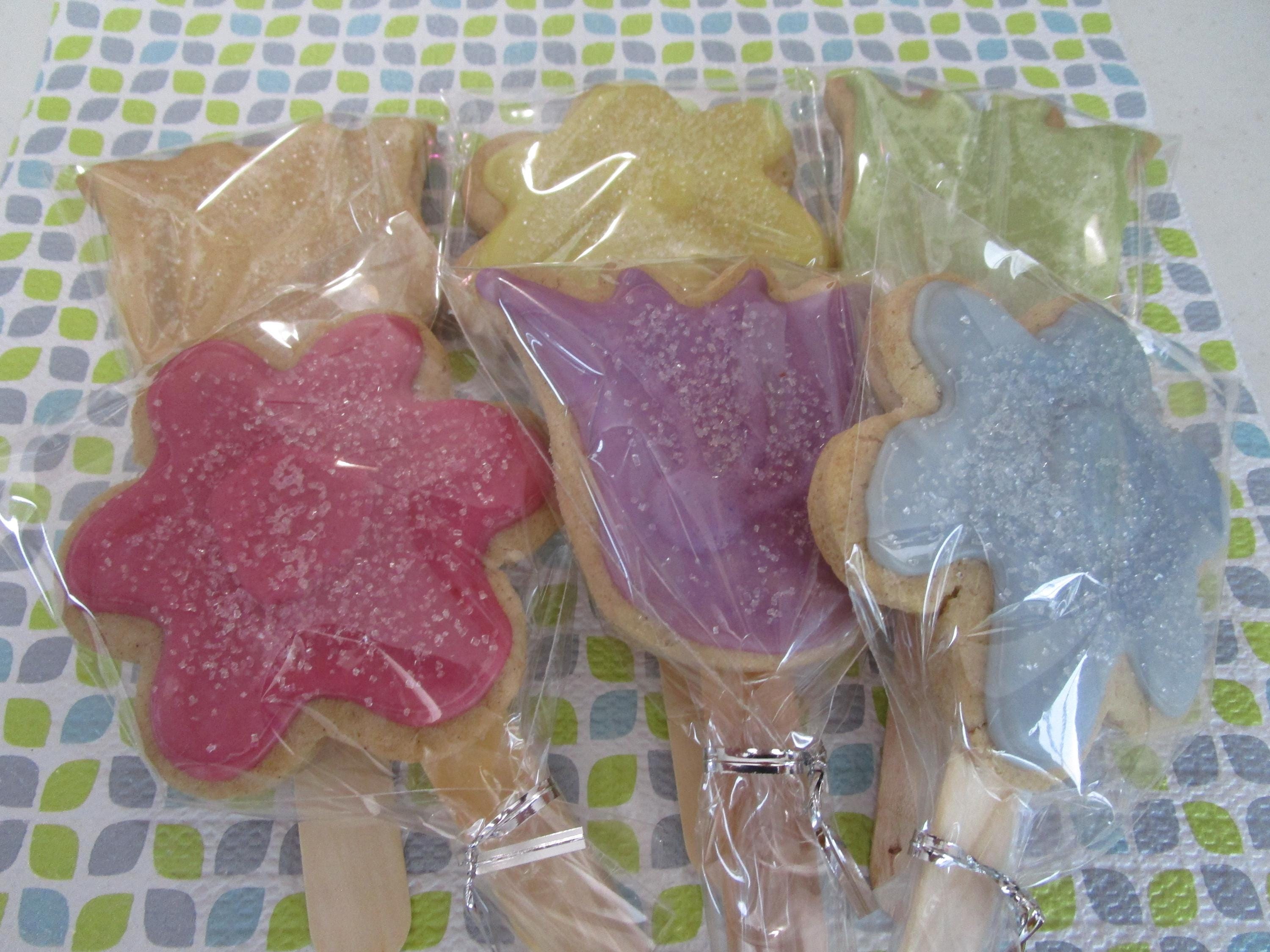 Gluten Free Sugar Cookie Pops, Dairy Free, Vegan, Nut Free, Sympathy, Get Well Gift, Flowers, School Safe, Anniversary, Wedding, Proposal