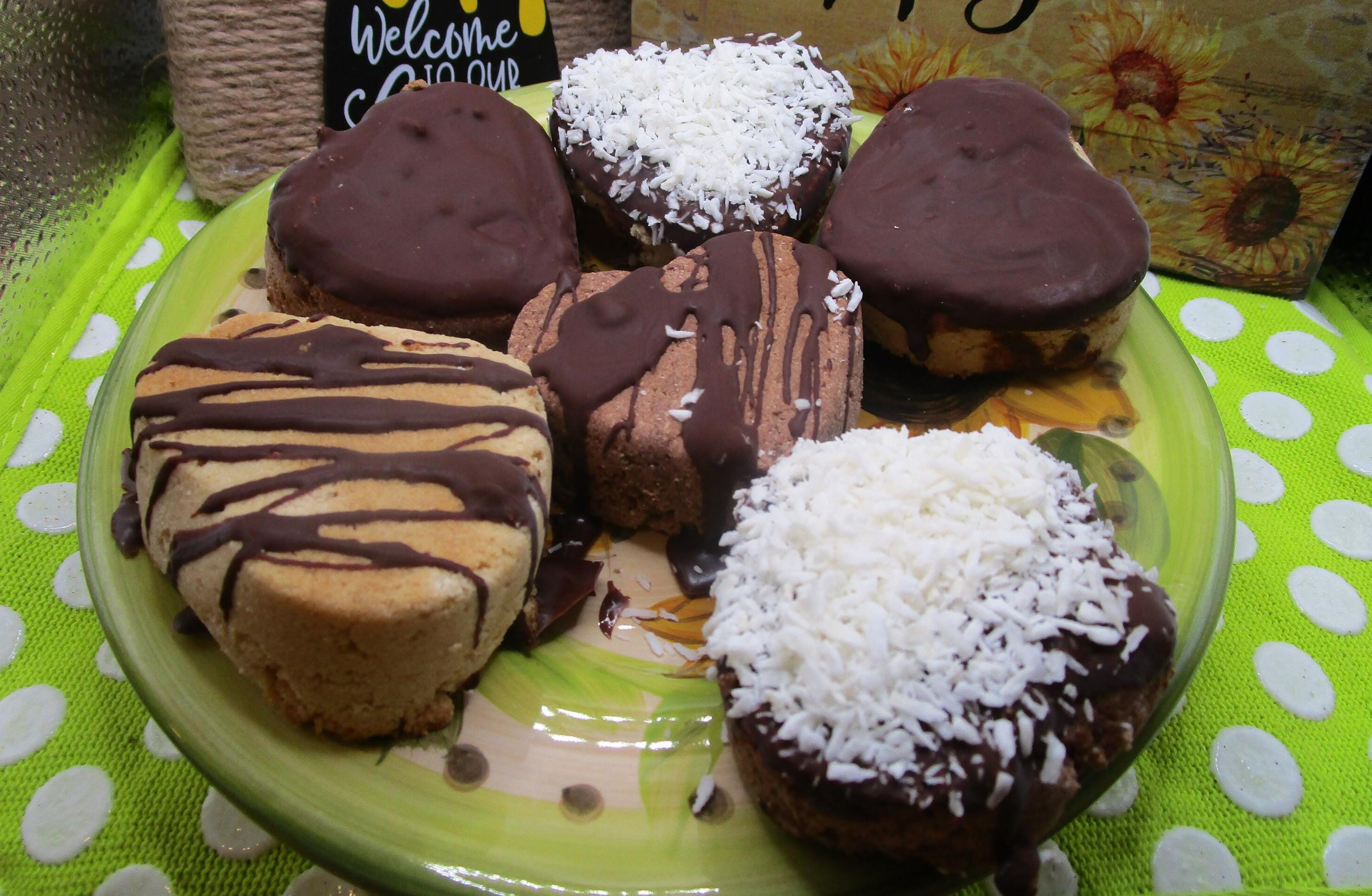 KETO Dessert Hearts, Gluten Free, Sugar Free, Grain Free, Dairy Free, Egg Free, Nut Free, Vegan Collagen, Low Carb snack, Father's Day Gift