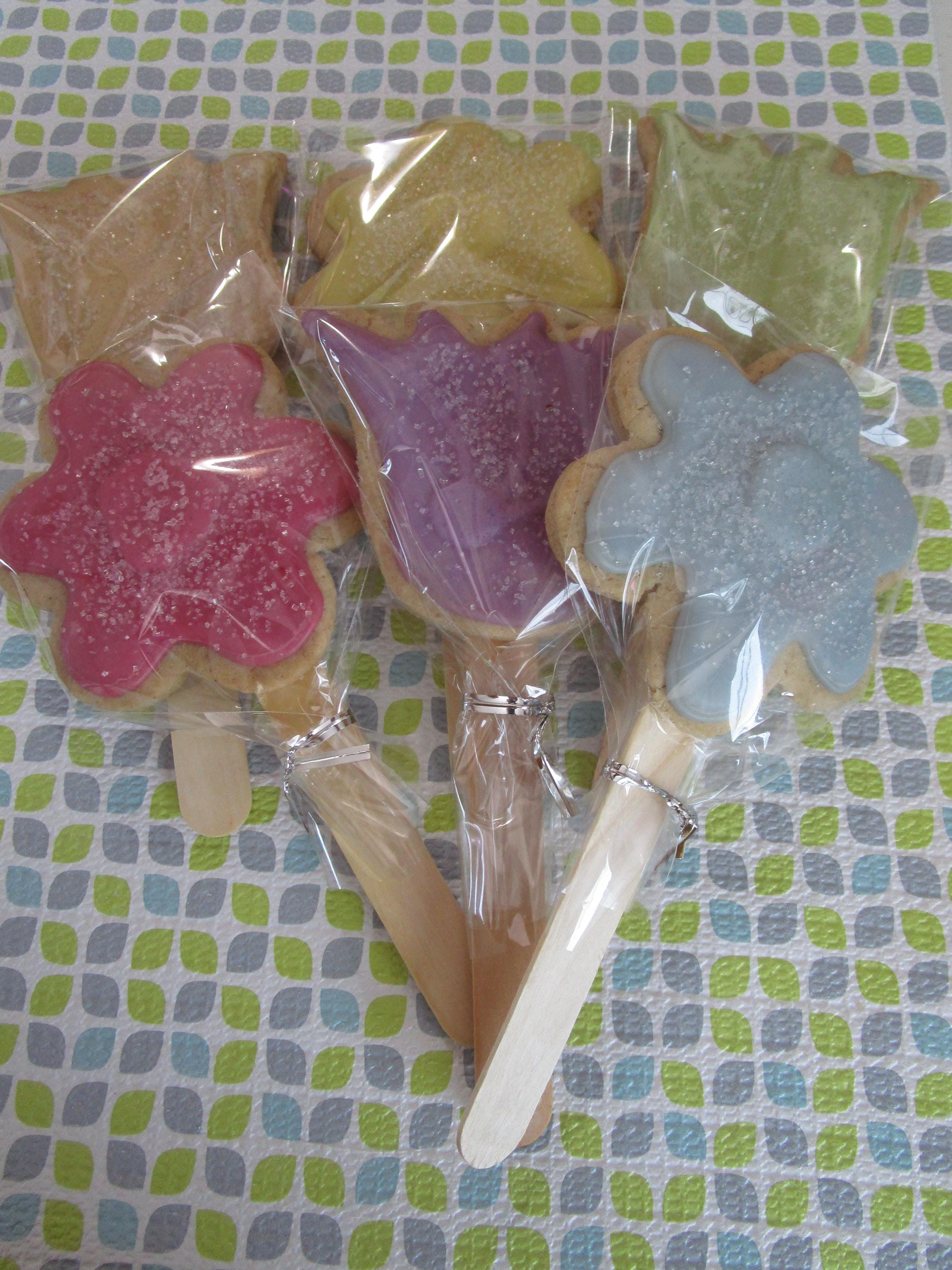 Gluten Free Sugar Cookie Pops, Dairy Free, Vegan, Nut Free, Sympathy, Get Well Gift, Flowers, School Safe, Anniversary, Wedding, Proposal