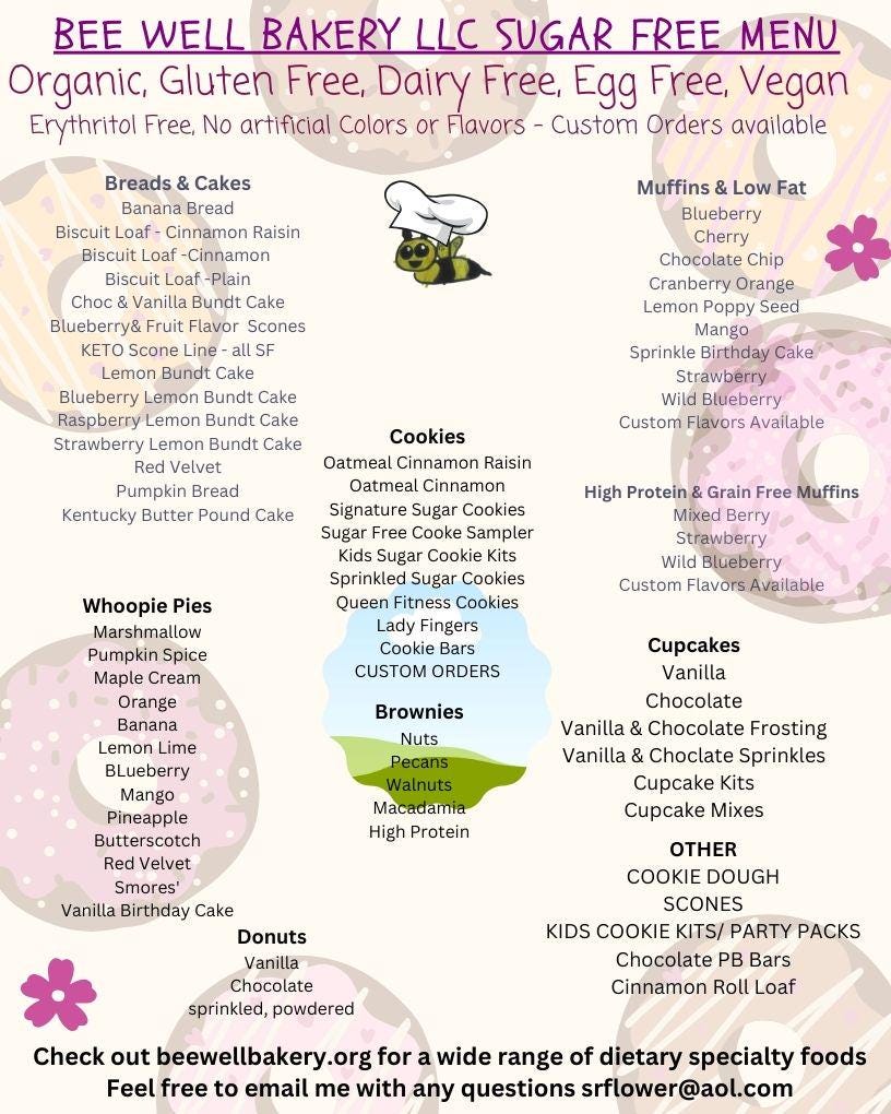 Sugar Free Cookies, Gluten Free, Dairy Free, Donut Theme, Vegan, Egg Free, Nut Free, Erythritol Free, Allergy friendly bakery, Party Favors