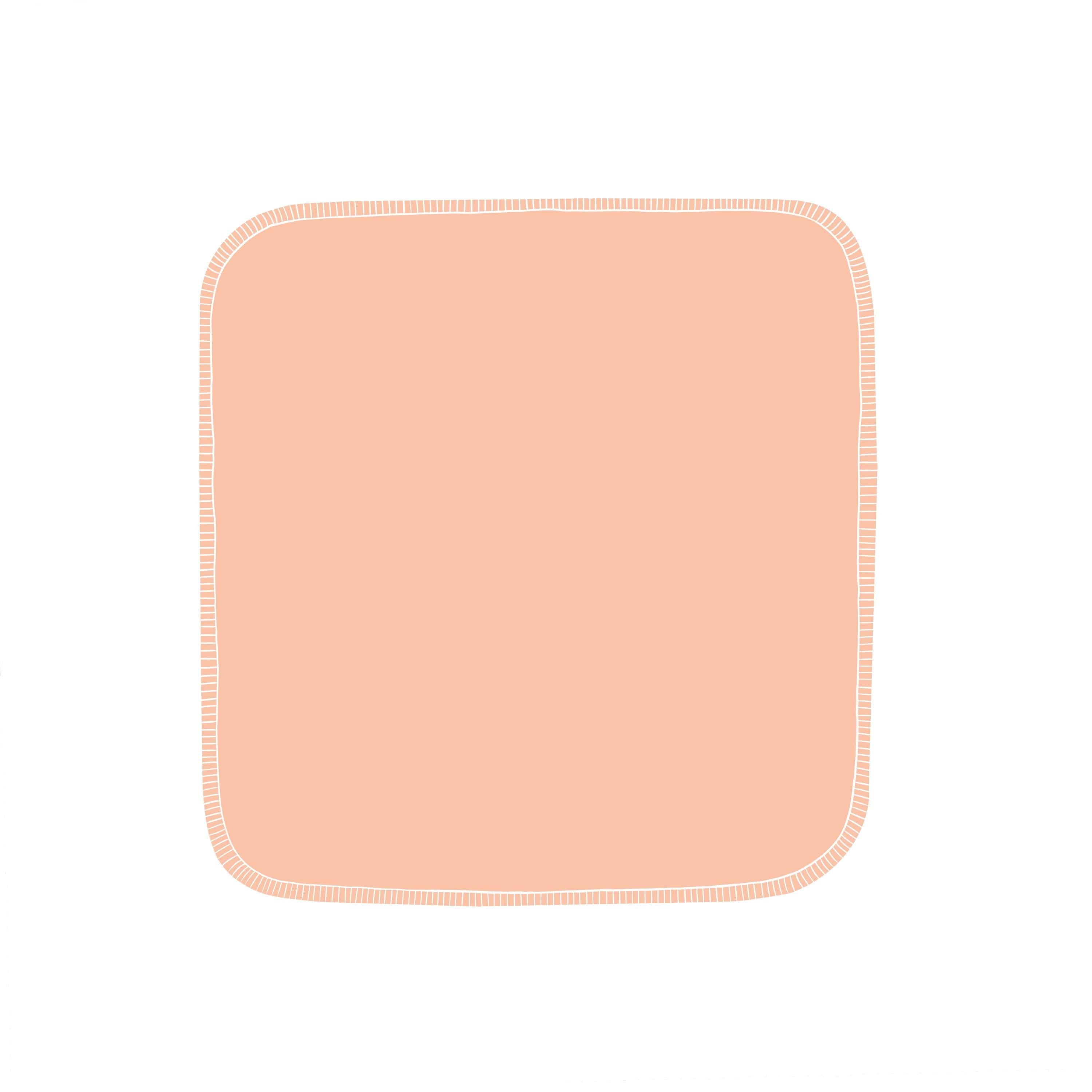 Reusable Paper Towels--Creamsicle