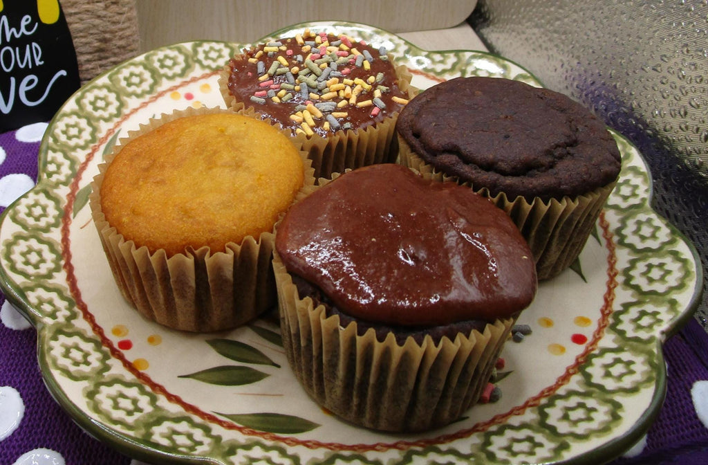 Sugar Free Cupcakes, Gluten Free, Dairy Free, Vegan, Egg Free, Nut Free, Birthday Gifts, Allulose, Low calorie snacks, Holiday Desserts