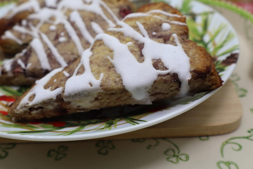 Gluten Free KETO Scones, Strawberry, Sugar Free, Dairy Free, Grain Free, Vegan, Egg Free, Low Net Carb Pastry, Summer Dessert, Fitness Gift