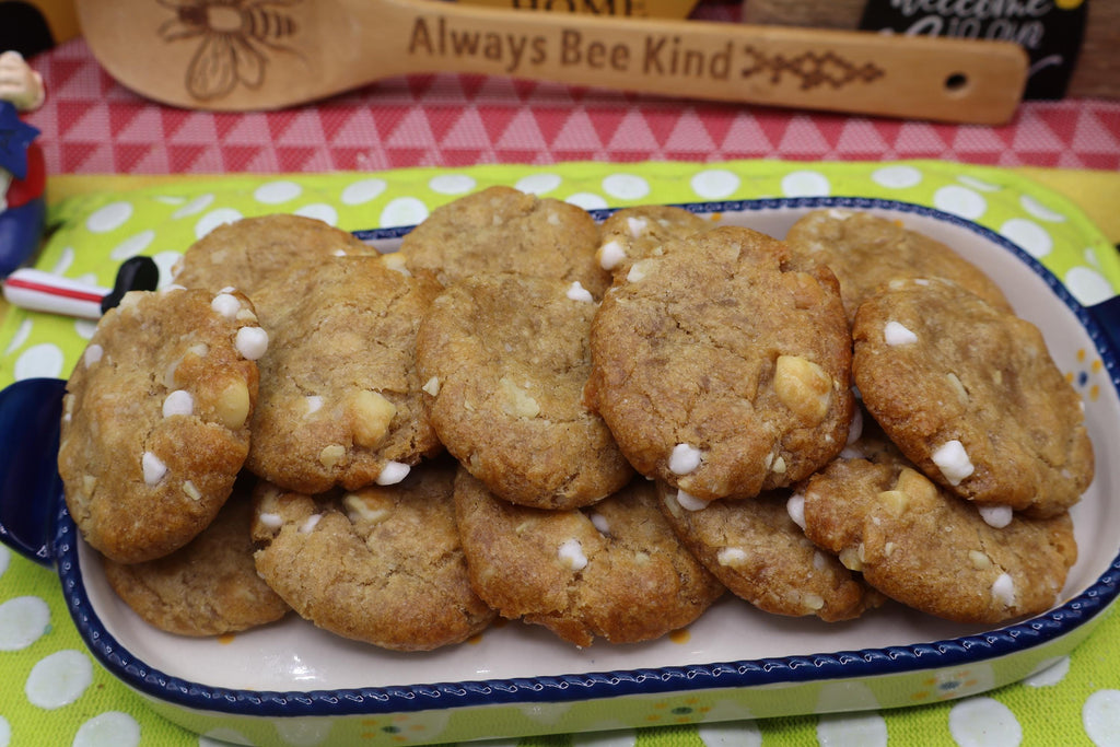 Gluten Free White Chocolate Chip Cookies, Dairy Free, Egg Free, Vegan, Nut Free, Kids Birthday Party, Low Sugar, Back to School Safe snack