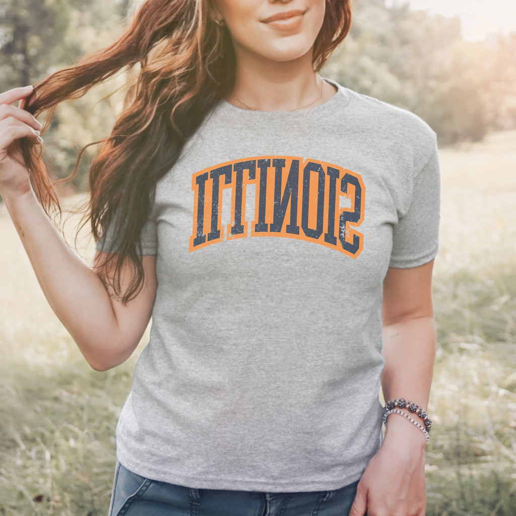 Illinois Flipped Women's Baby Tee
