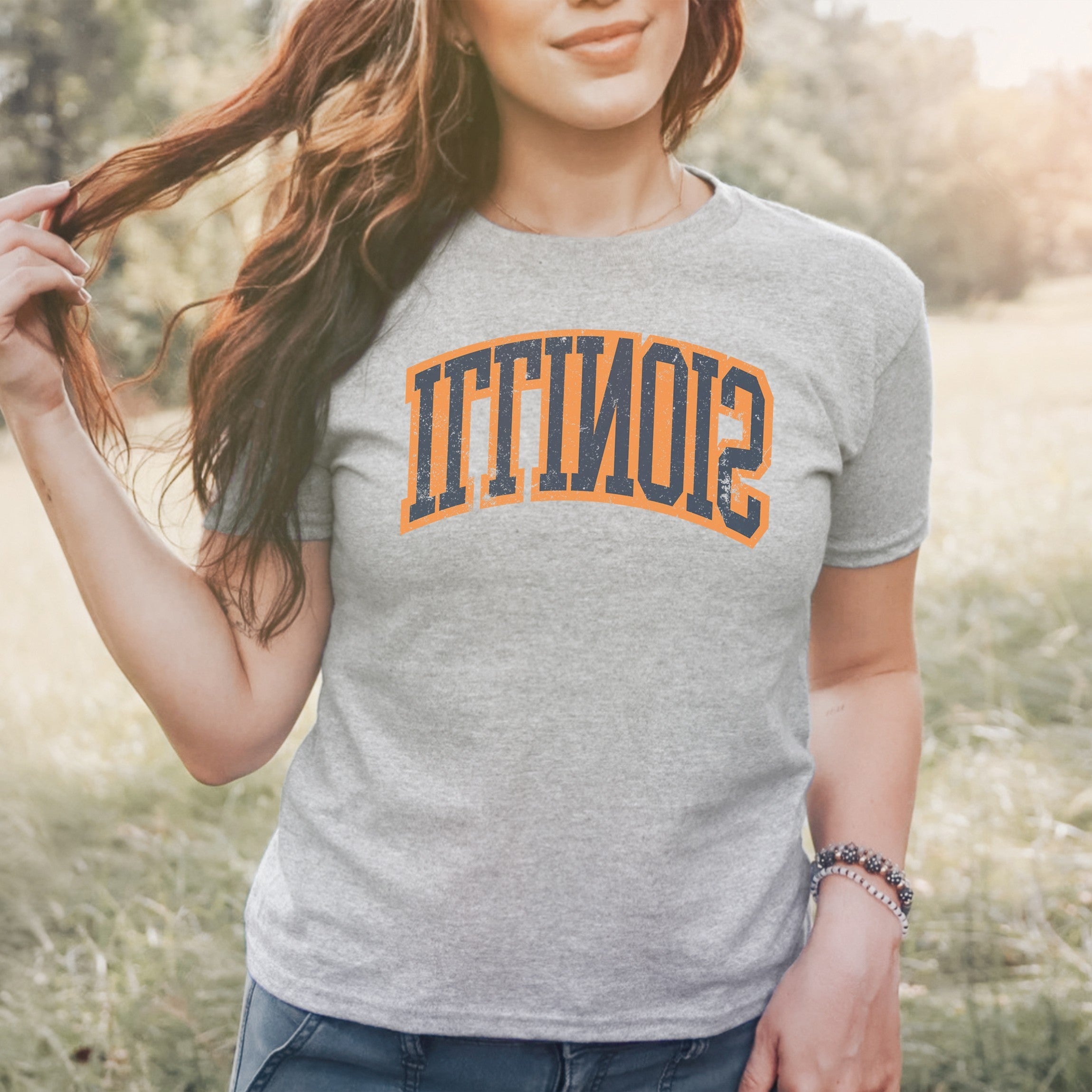 Illinois Flipped Women's Baby Tee