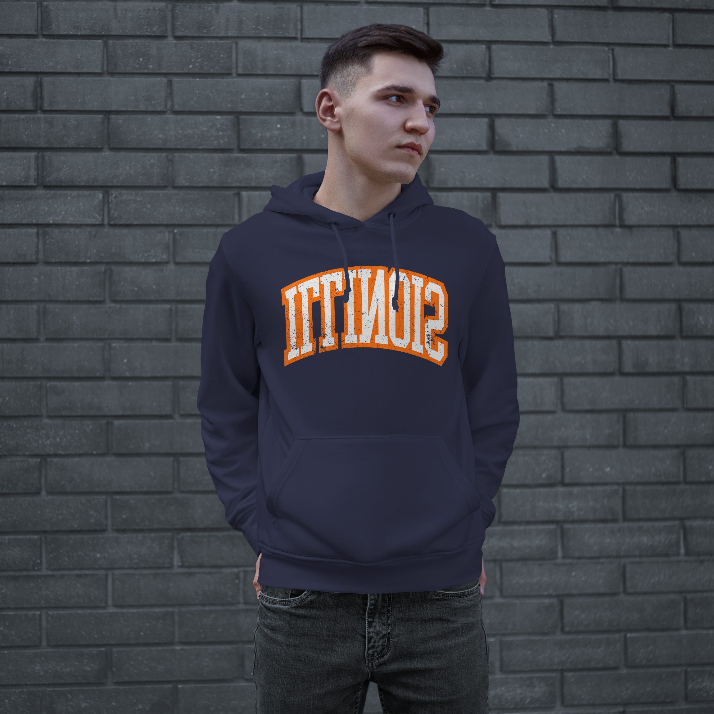 Illinois Flipped Hoodie & Sweatshirt