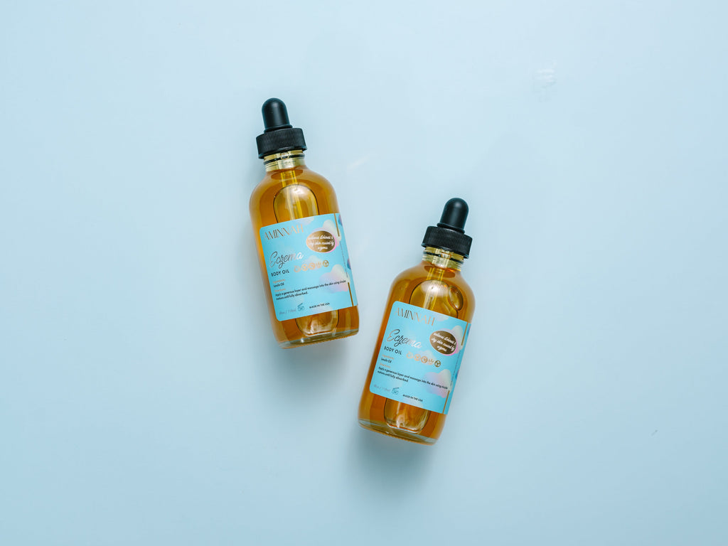 Eczema Body Oil with Natural Ingredients for Dry, Sensitive Skin, Clean Beauty, Cruelty-Free, Vegan Skincare, Female-Owned Brand, Nourishing Moisturizing Body Oil