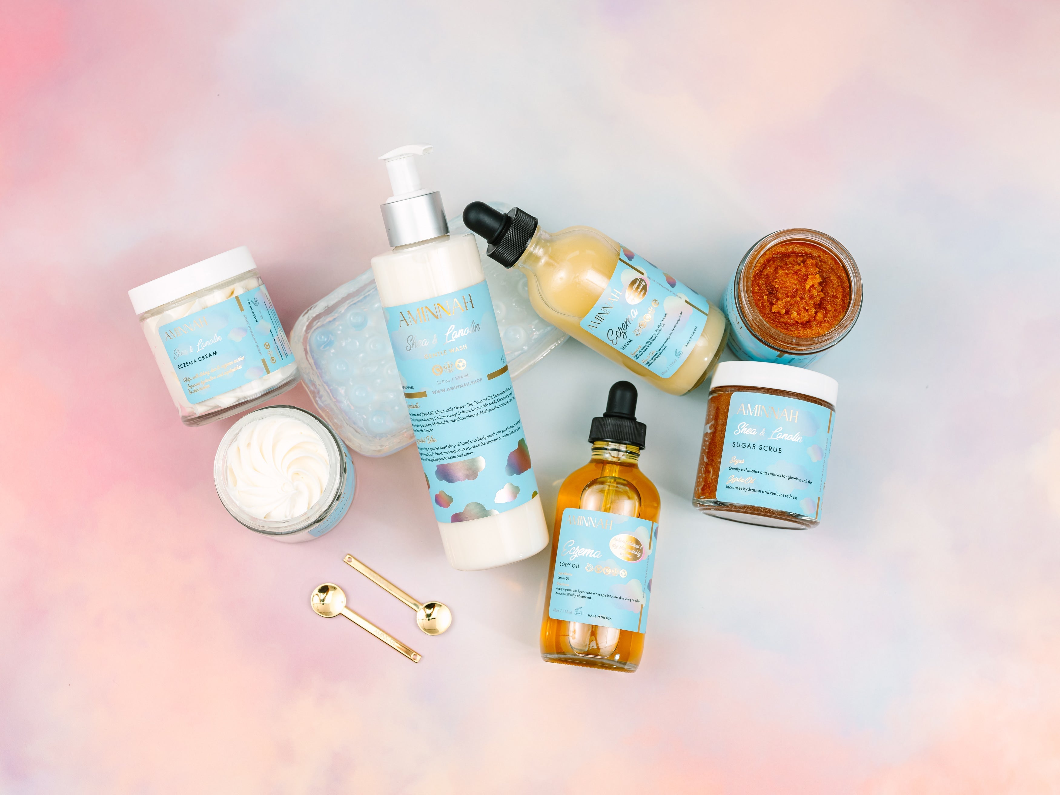 Eczema Body Oil with Natural Ingredients, Nourishing Body Oil for Dry Sensitive Skin, Clean Beauty, Cruelty-Free, Vegan Skincare, Female-Owned Brand, Moisturizing Botanical Body Oil for Healthy-Looking Skin