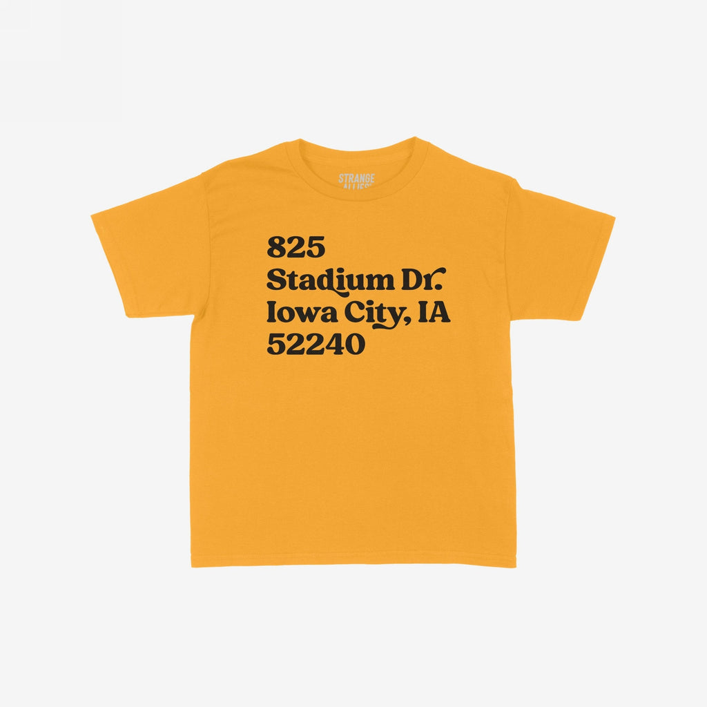 Iowa Football Stadium Address Women's Baby Tee