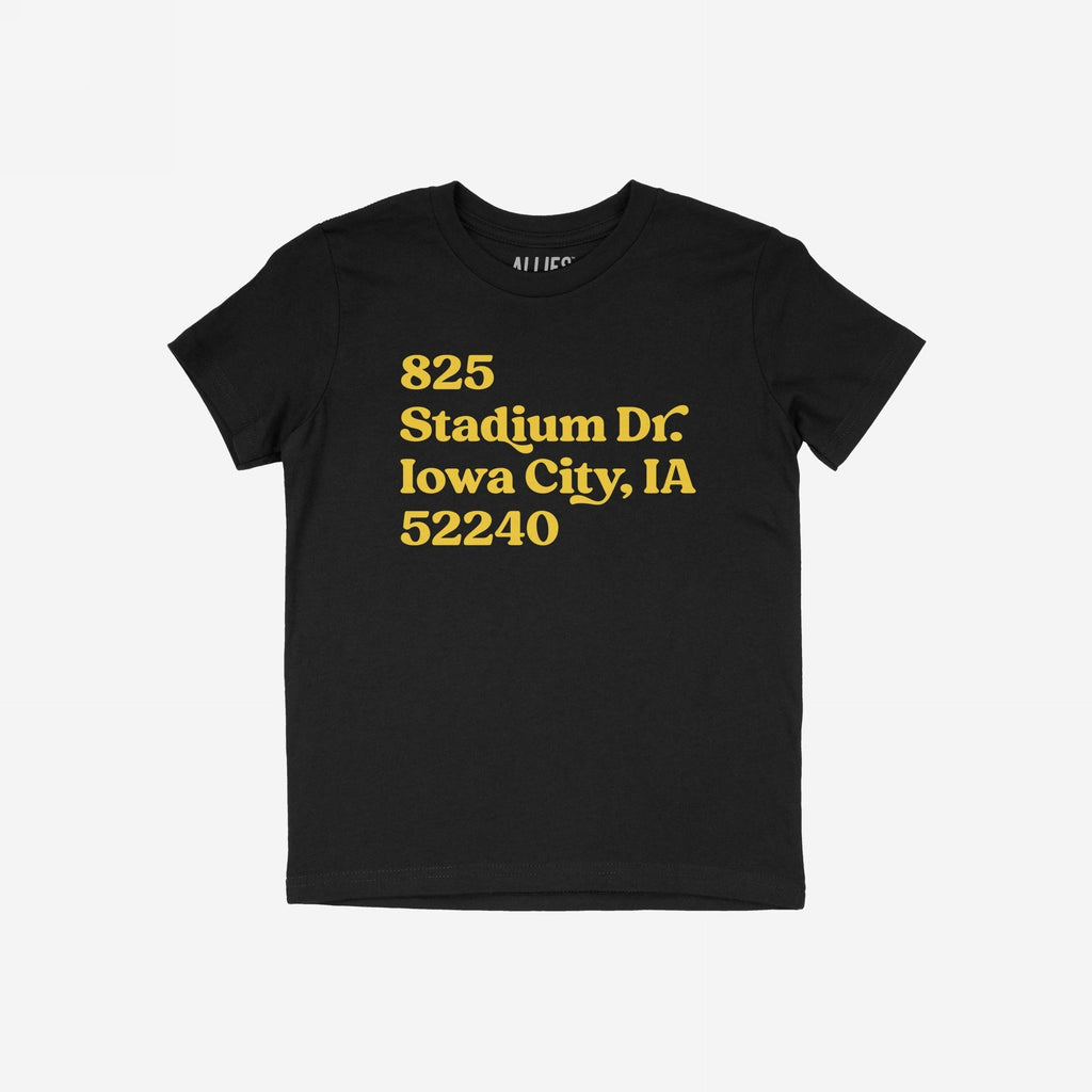 Iowa Football Stadium Address T-shirt