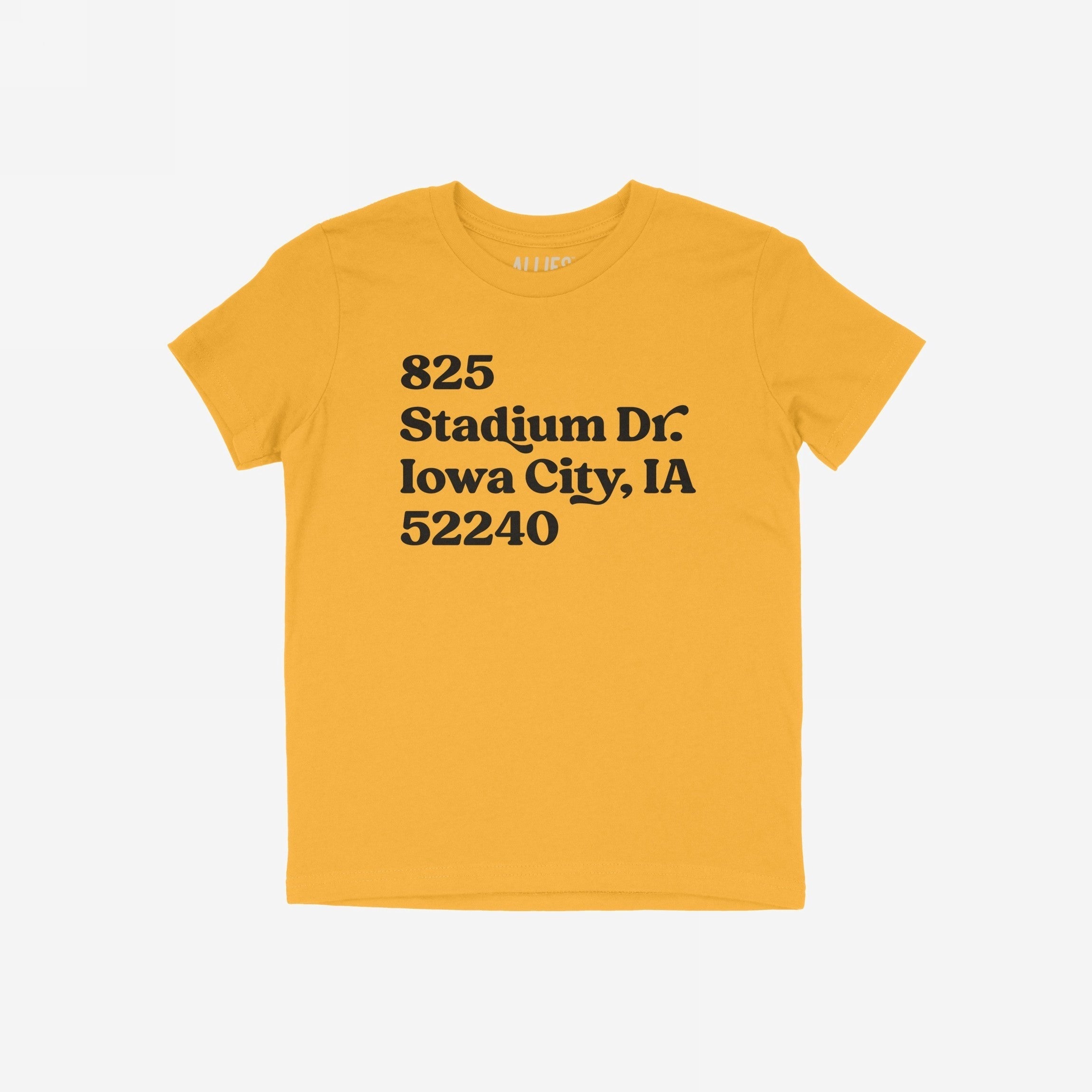 Iowa Football Stadium Address T-shirt