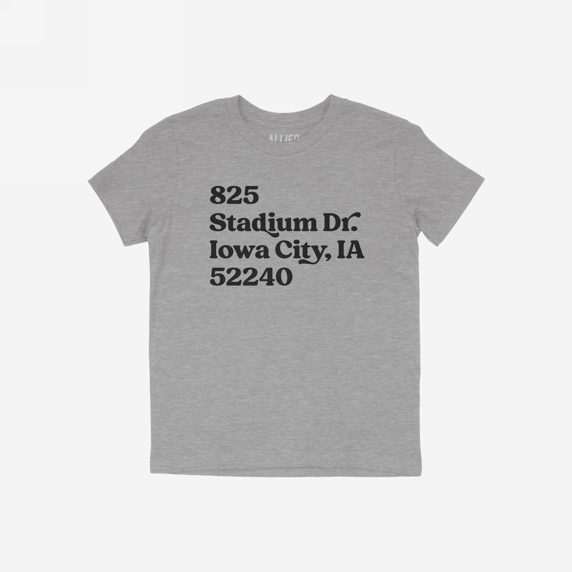Iowa Football Stadium Address T-shirt