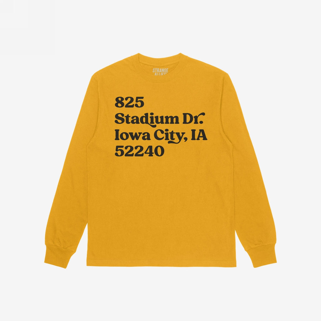 Iowa Football Stadium Address T-shirt