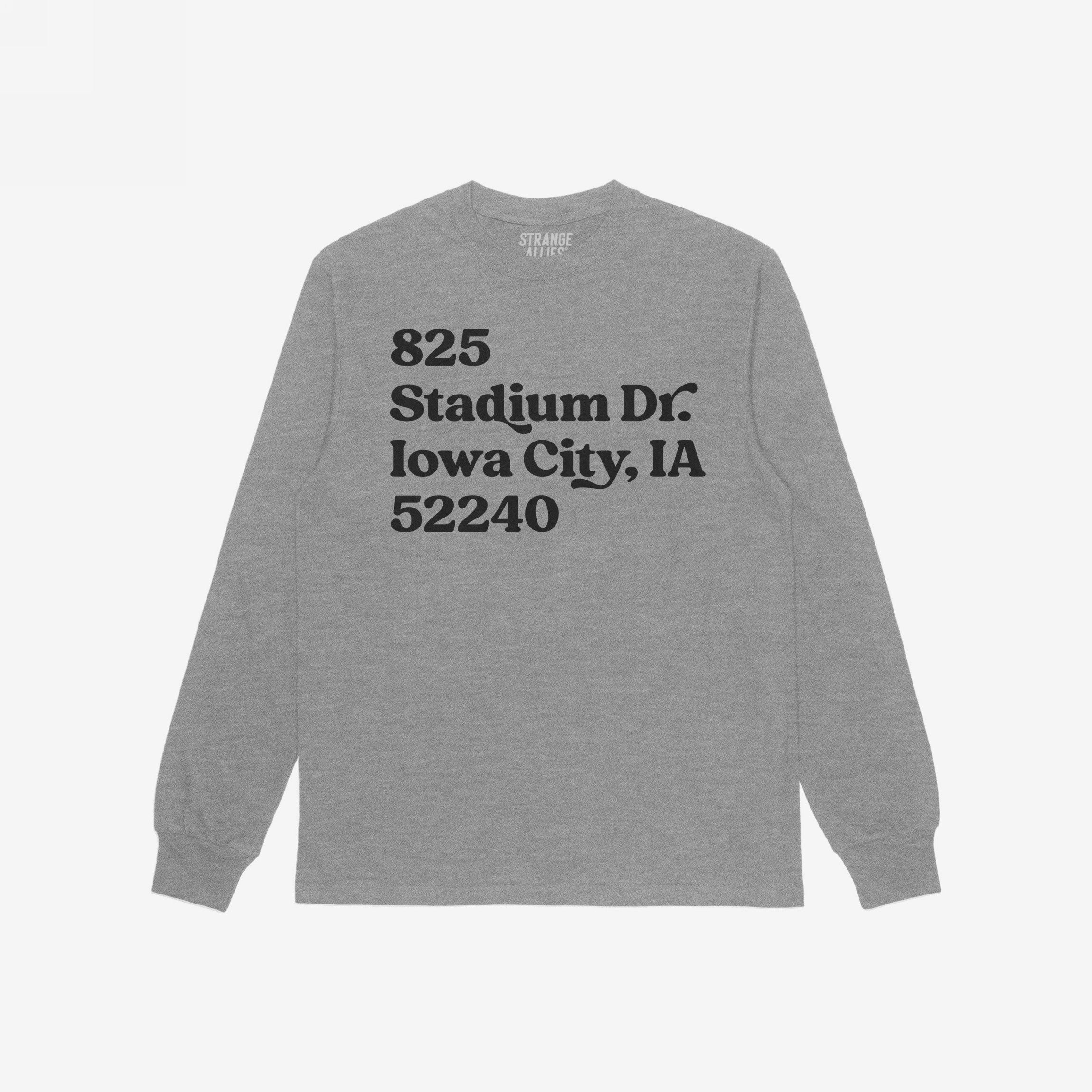 Iowa Football Stadium Address T-shirt