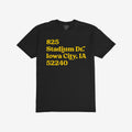 Iowa Football Stadium Address T-shirt