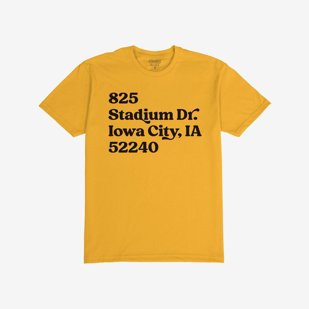 Iowa Football Stadium Address T-shirt