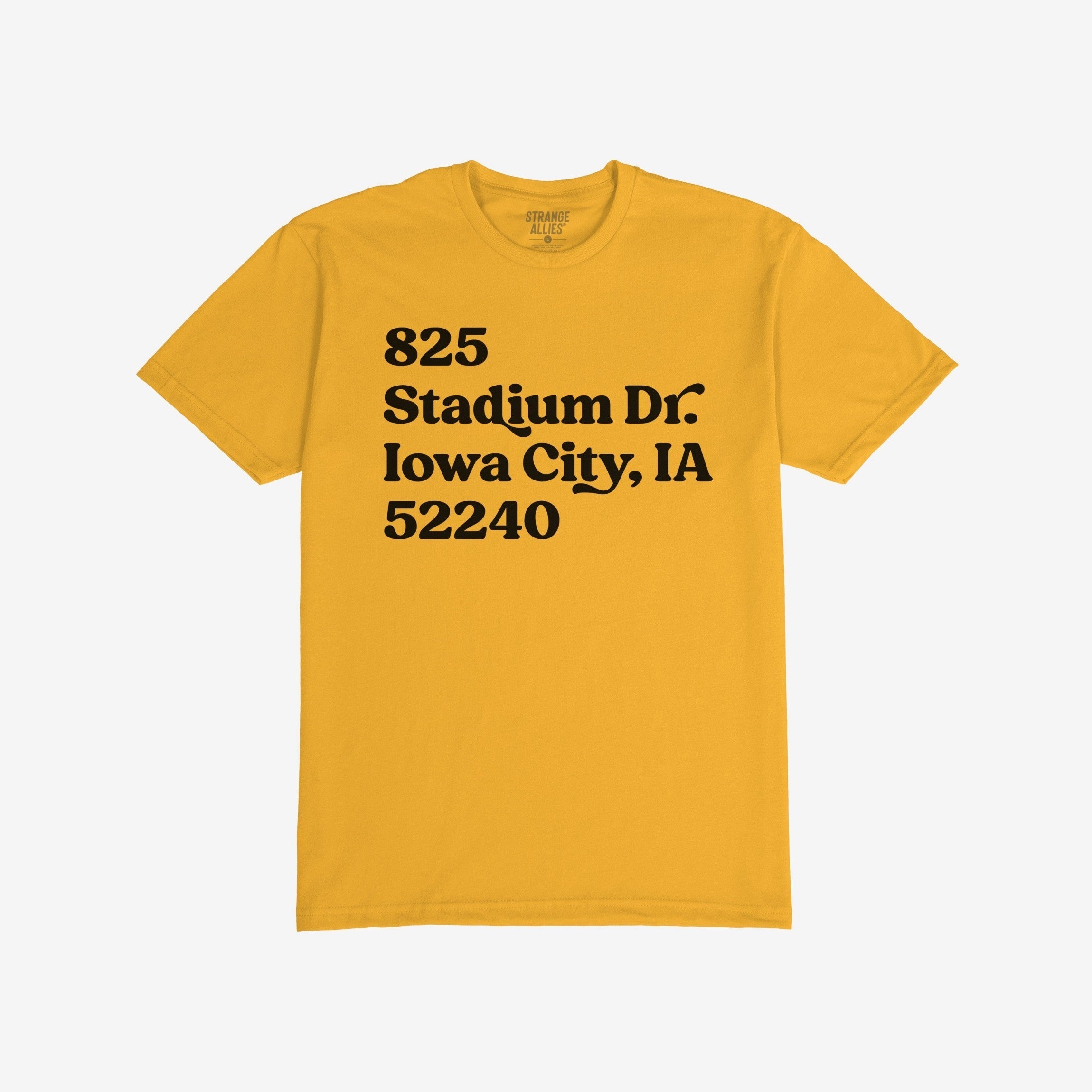 Iowa Football Stadium Address T-shirt