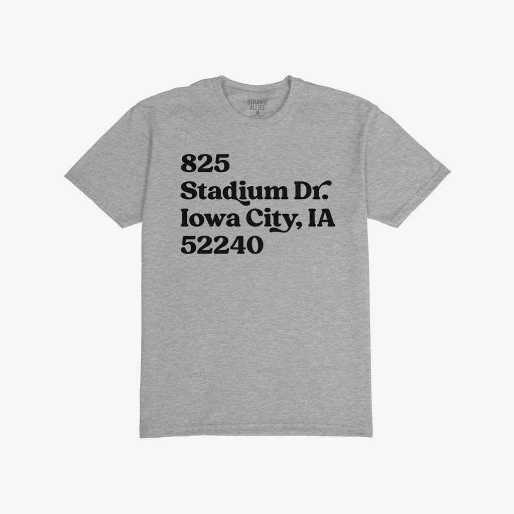 Iowa Football Stadium Address T-shirt