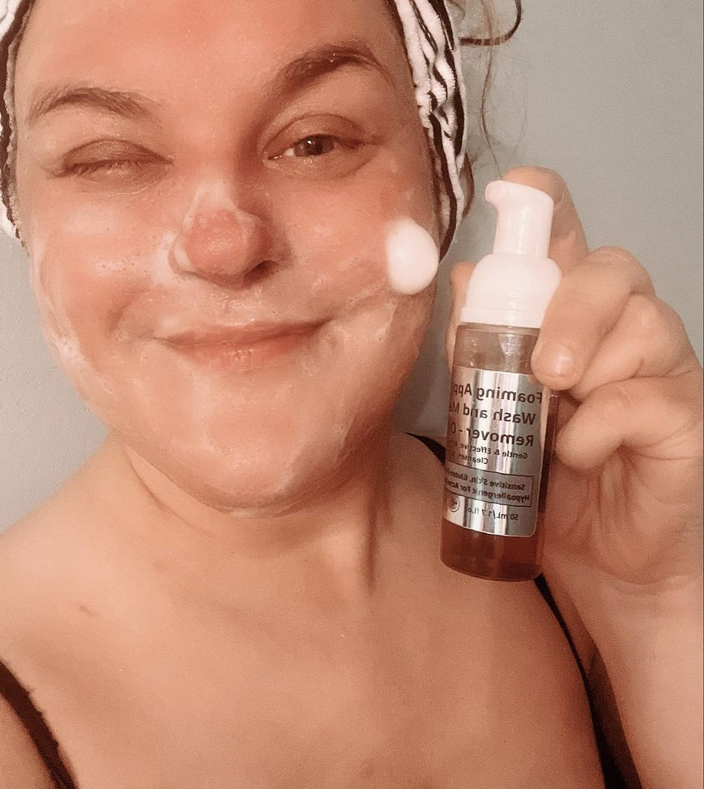 Gluten-Free Foaming Face Wash – Nut-Free, Vegan Cleanser with Aloe & Ashwagandha