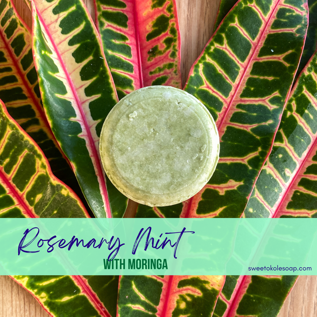 Non-Toxic Shampoo Bar - Rosemary, Mint & Moringa