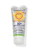 California Kids Supersensitive sunscreen lotion tube on a white background. California Kids® #supersensitive™ Broad Spectrum SPF 30+ Sunscreen