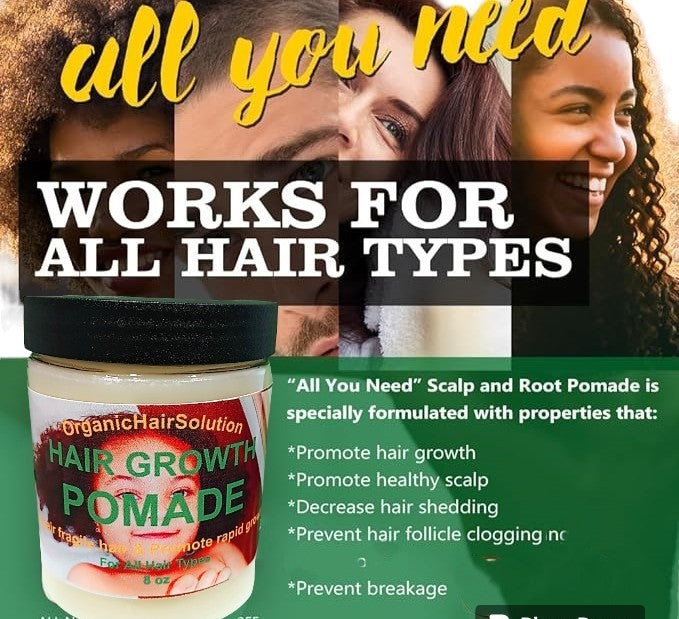 KIDS Hair Growth Pomade Grease- for Stronger, Thicker Longer Hair for Scalp and Hair