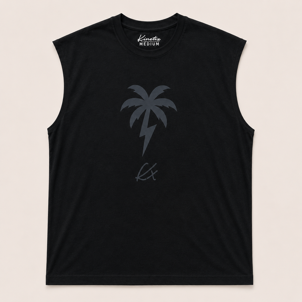 KX Thunder Palm Muscle Tee (Black)