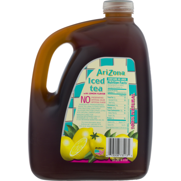 AriZona Sun Brewed Style Iced Tea with Lemon Flavor