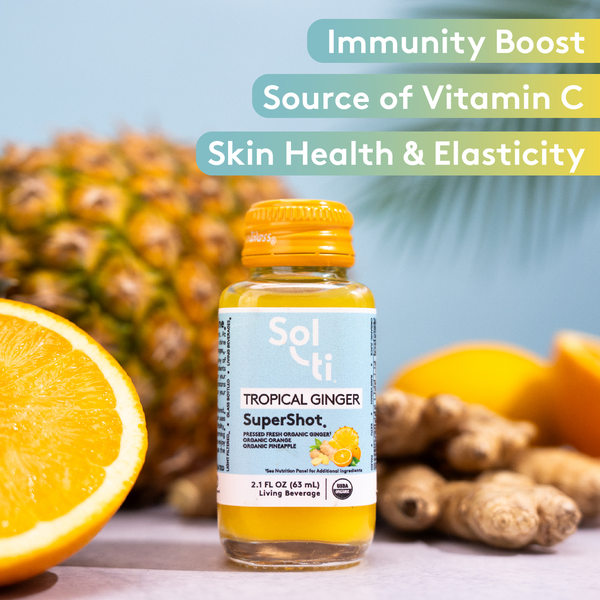 Sol-Ti Living Beverage, Tropical Ginger, SuperShot