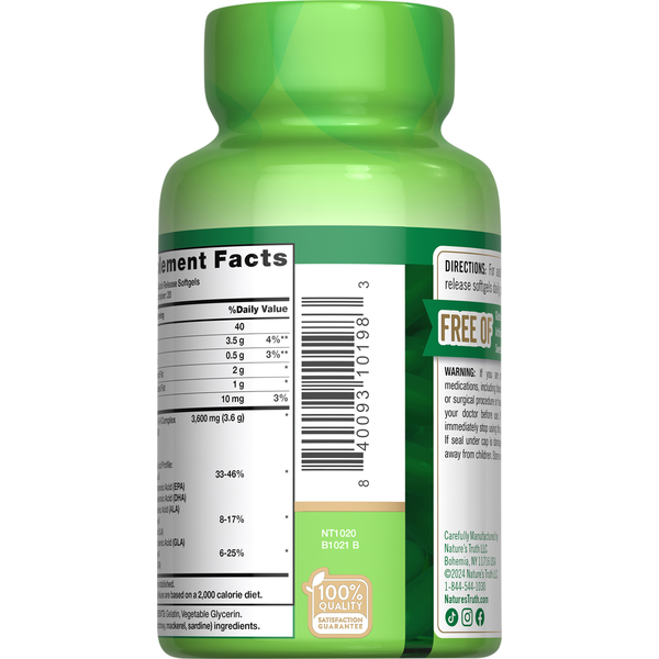 Nature's Truth Omega Three-Six-Nine Softgels