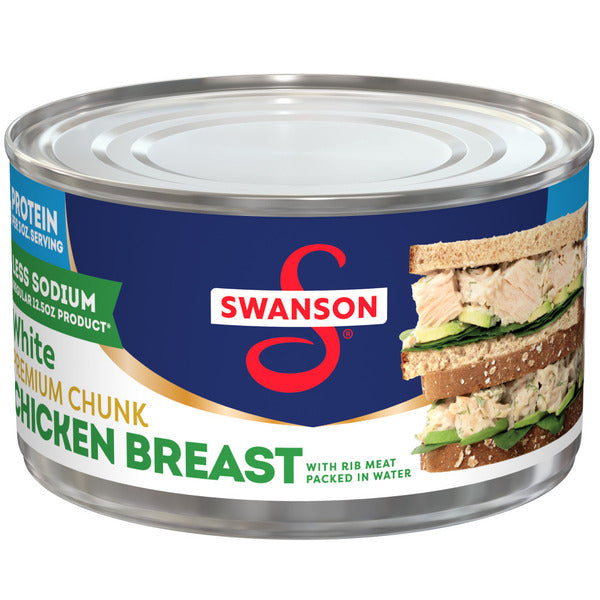 Swanson's 25% Less Sodium White Premium Chunk Canned Chicken Breast in Water