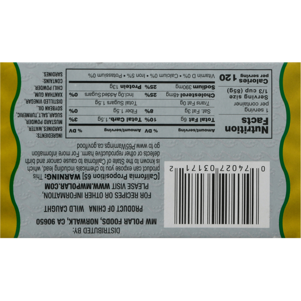MW Polar Sardines In Mustard