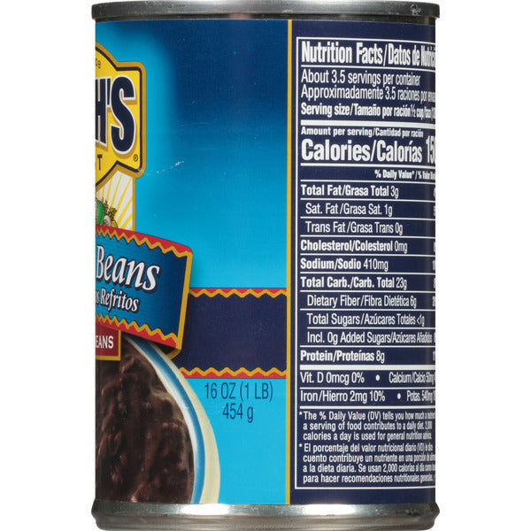 Bush's Best Refried Black Beans