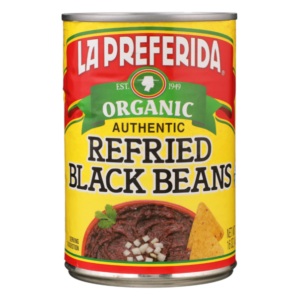 La Preferida Organic Refried Black Beans, Frijoles Negros Refritos Organícos