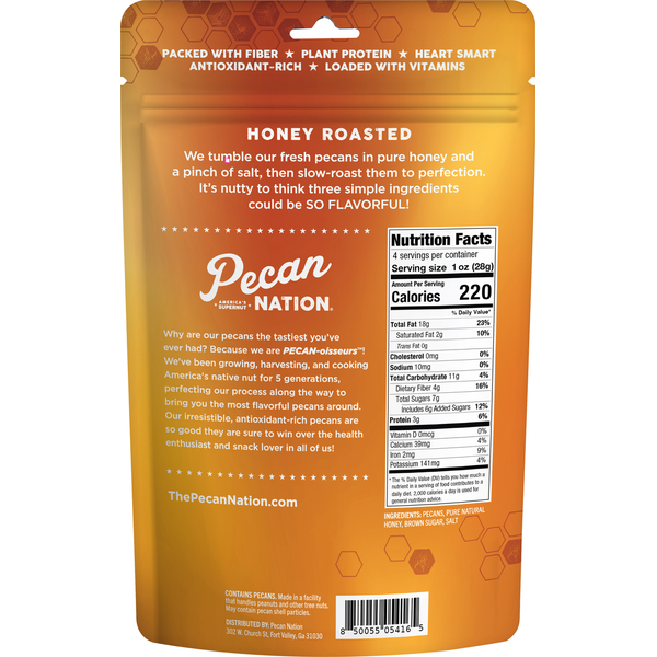 Pecan Nation Pecans, Honey Roasted