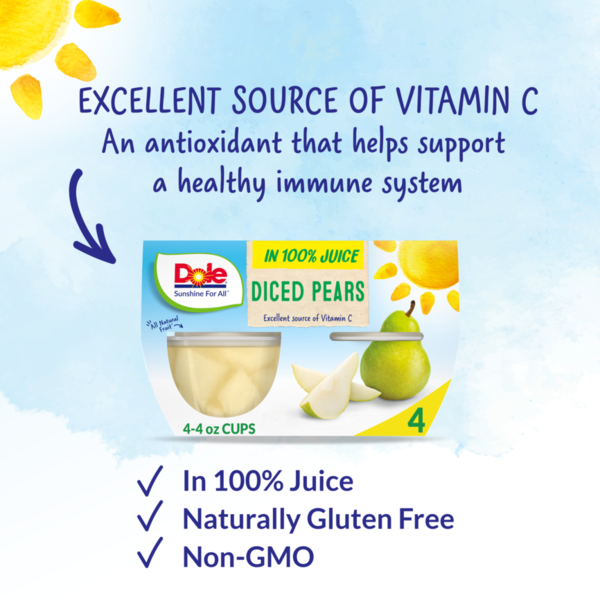 Dole Pears, Diced