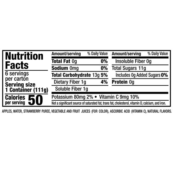 Mott's No Sugar Added Strawberry Applesauce