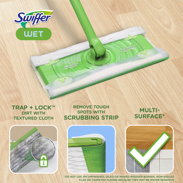 Swiffer Sweeper Wet Mopping Cloth Refills, Fresh Scent