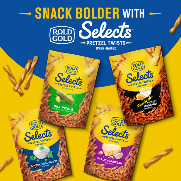 ROLD GOLD Selects Pretzels Twists Oven Baked Dill Pickle 16 Oz