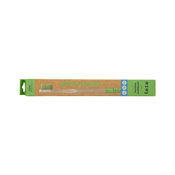 f.e.t.e Light Green Firm Bamboo Toothbrush
