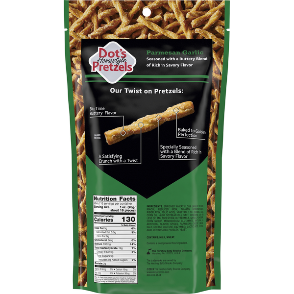 Dot's Homestyle Pretzels Pretzel Twists, Parmesan Garlic