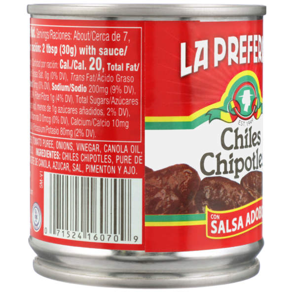 La Preferida Whole Chipotle Peppers in Adobo Sauce