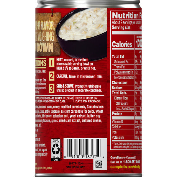 Campbell's New England Clam Chowder Soup