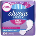 Always Daily Fresh Thin Liners, Regular, Unscented...
️