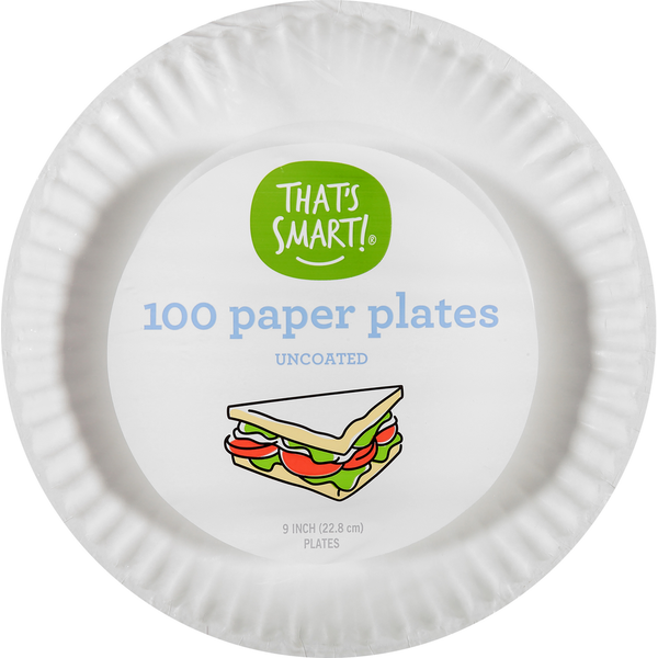 That's Smart! Paper Plates, Uncoated