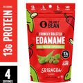 The Only Bean Crunchy Roasted Edamame Snacks (Sriracha), Healthy Low Carb